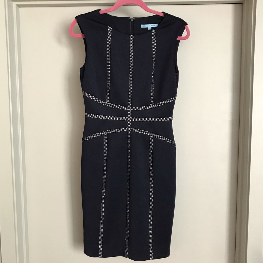 Antonio Melani Navy Blue Dress, Perfect for Work!